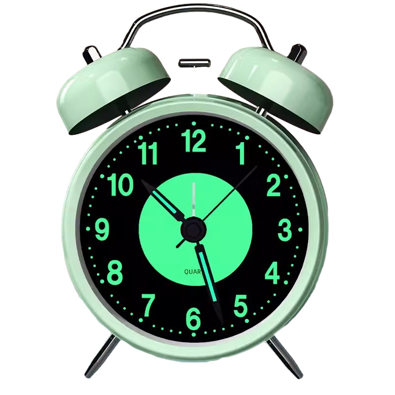 Vintage Alarm Clock - Retro Metal Twin Bell Alarm Clock