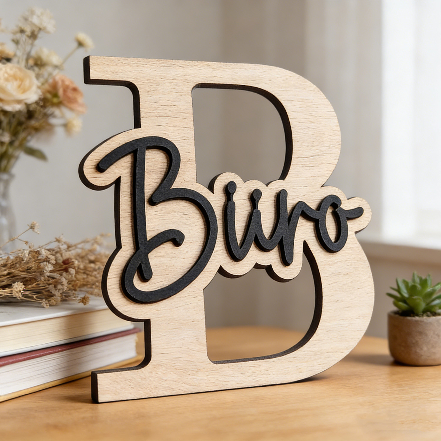 Wooden Letter Sign - 1pc Customizable Wooden Letter Door Sign,Customizable
