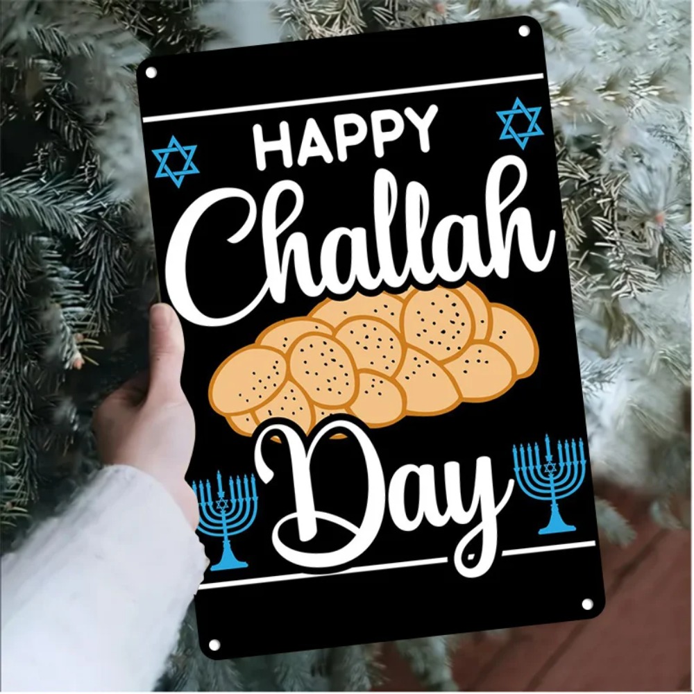 Home Decor You - CIFBUY Retro Happy Challah Day Menorah