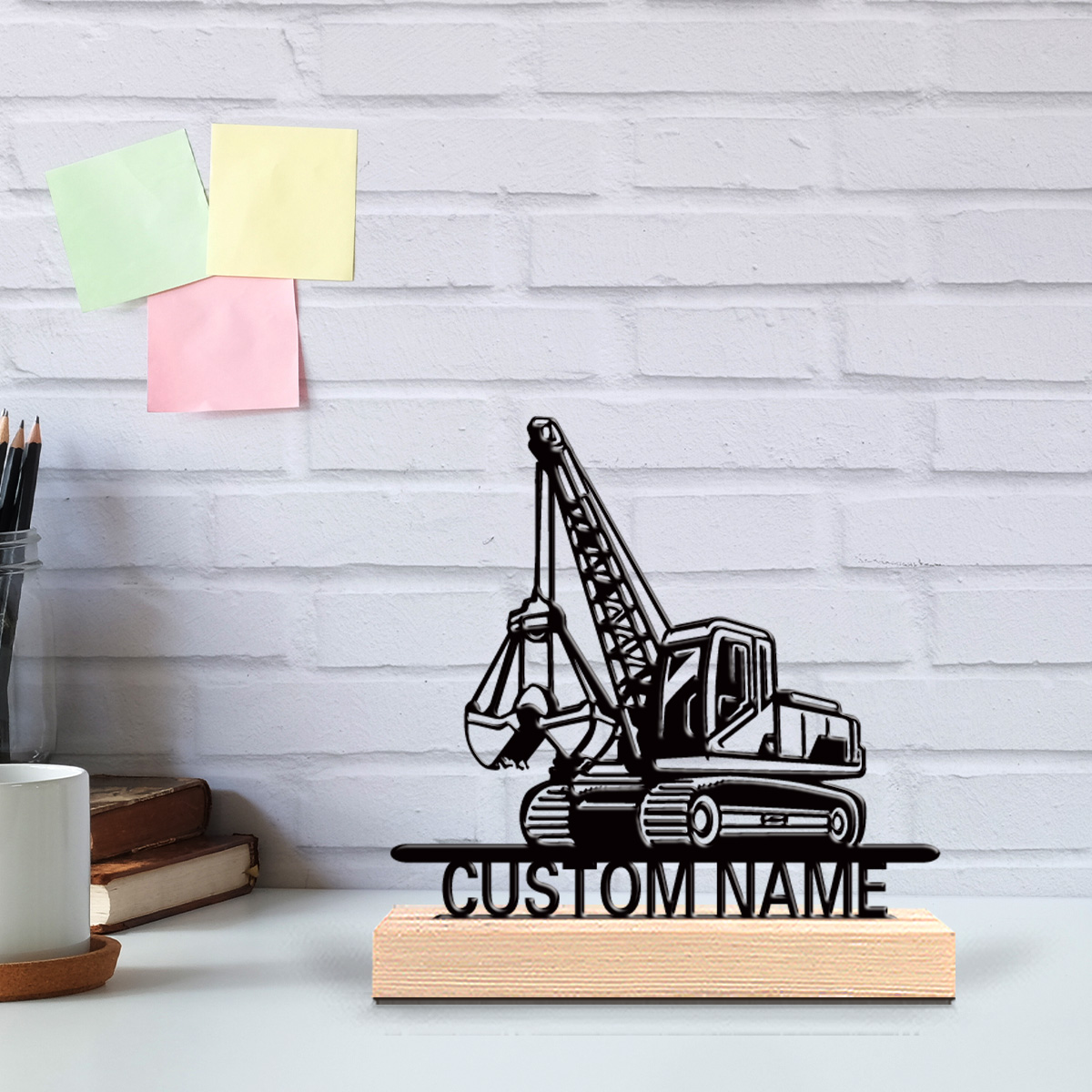 Wooden Letter Sign - 1pc tractor Customized Letter Tin Statue
