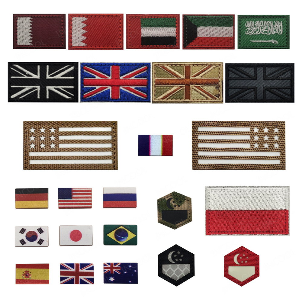 Home Decor Uae - Mini Size Flag Patches USA Russia