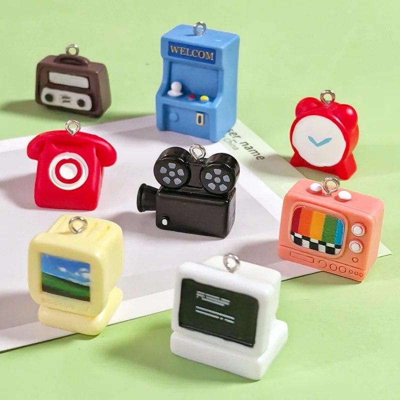 8pcs 3D Mini Computer Game Con - Vintage Alarm Clock ulasan dan harga