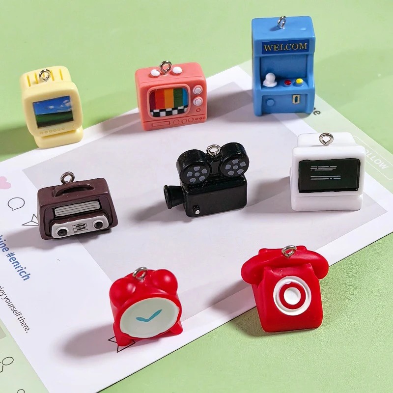 8pcs 3D Mini Computer Game Con - Vintage Alarm Clock ulasan dan harga