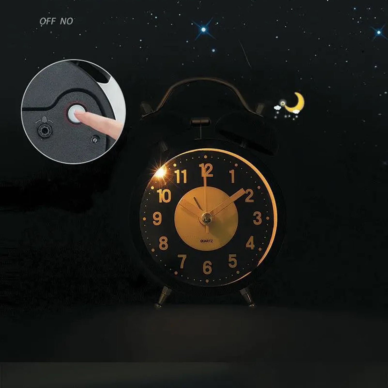 Retro Metal Twin Bell Alarm Cl - Vintage Alarm Clock ulasan dan harga