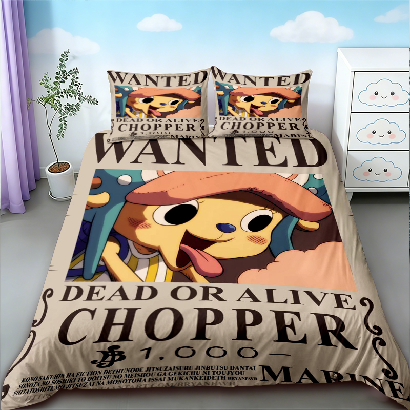 Luffy 3pcs Duvet Cover Set One - Home Decor Tv ulasan dan harga