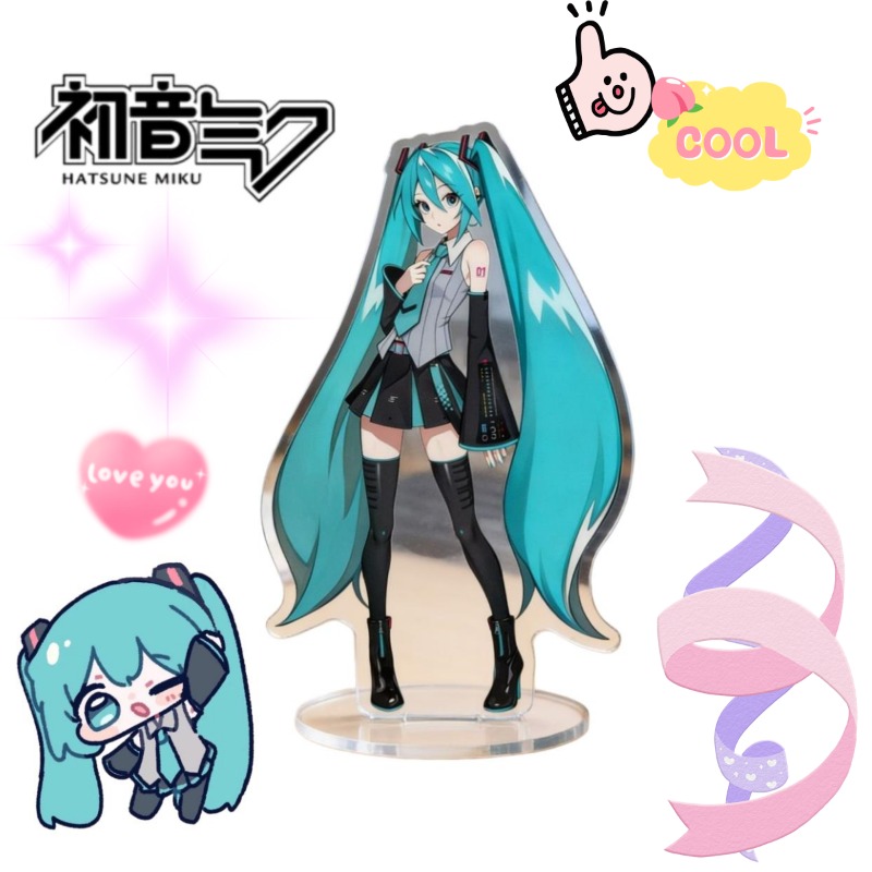 Hatsune Miku 10cm Acrylic Stan - Home Decor Tv ulasan dan harga