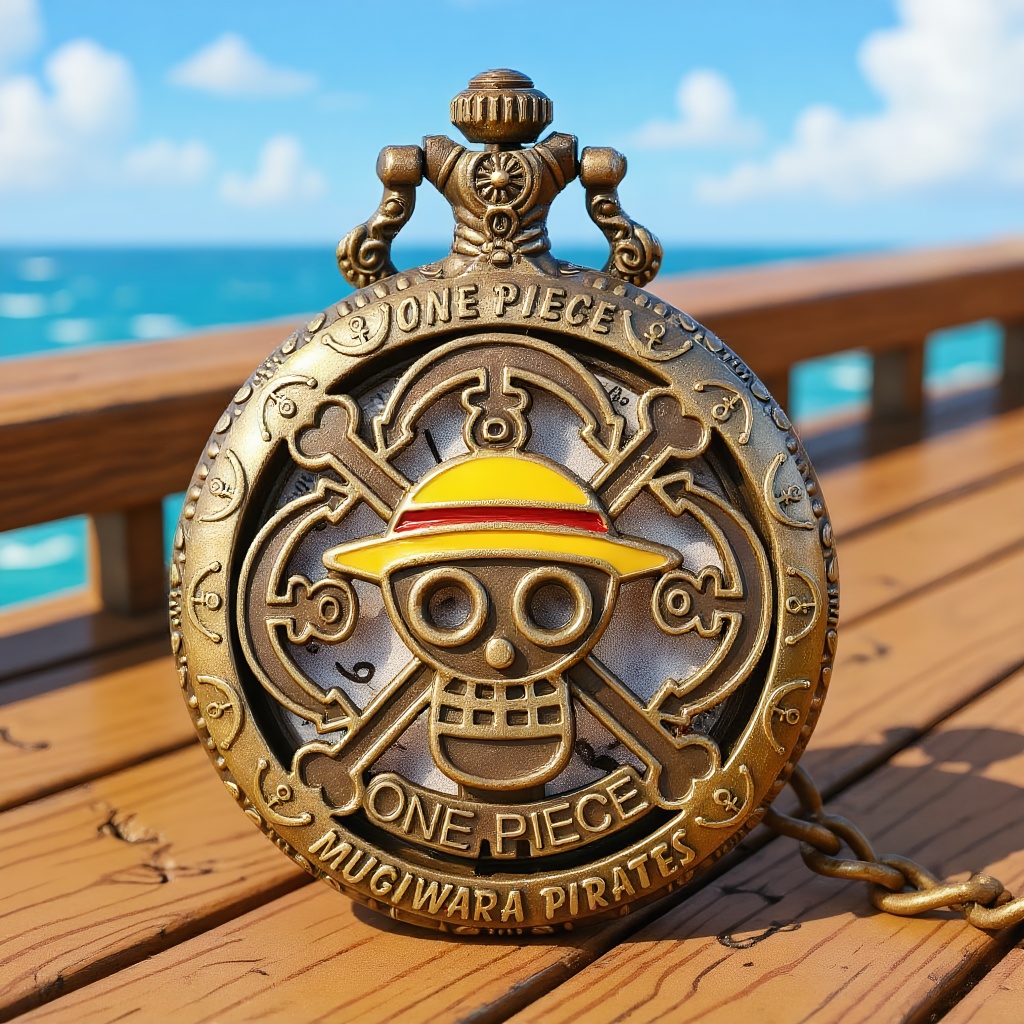 One Piece Anime Pocket Watch,  - Vintage Alarm Clock ulasan dan harga