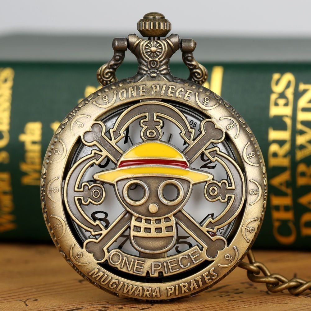 One Piece Anime Pocket Watch,  - Vintage Alarm Clock ulasan dan harga