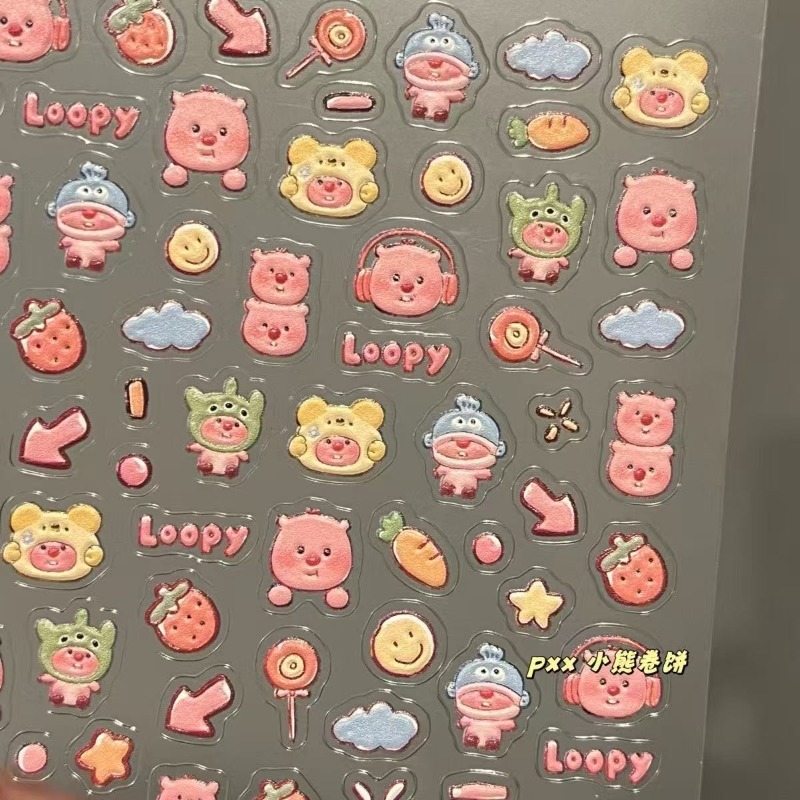 Loopy 3D embossed sticker, tra - Home Decor Tv ulasan dan harga