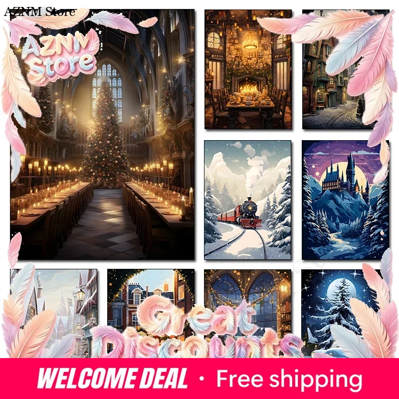 Christmas Magic School Castle  - Home Decor Express ulasan dan harga