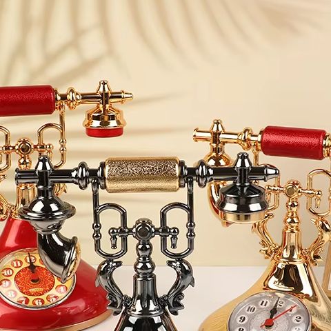 1pc Retro Alarm Clock Telephon - Vintage Alarm Clock ulasan dan harga