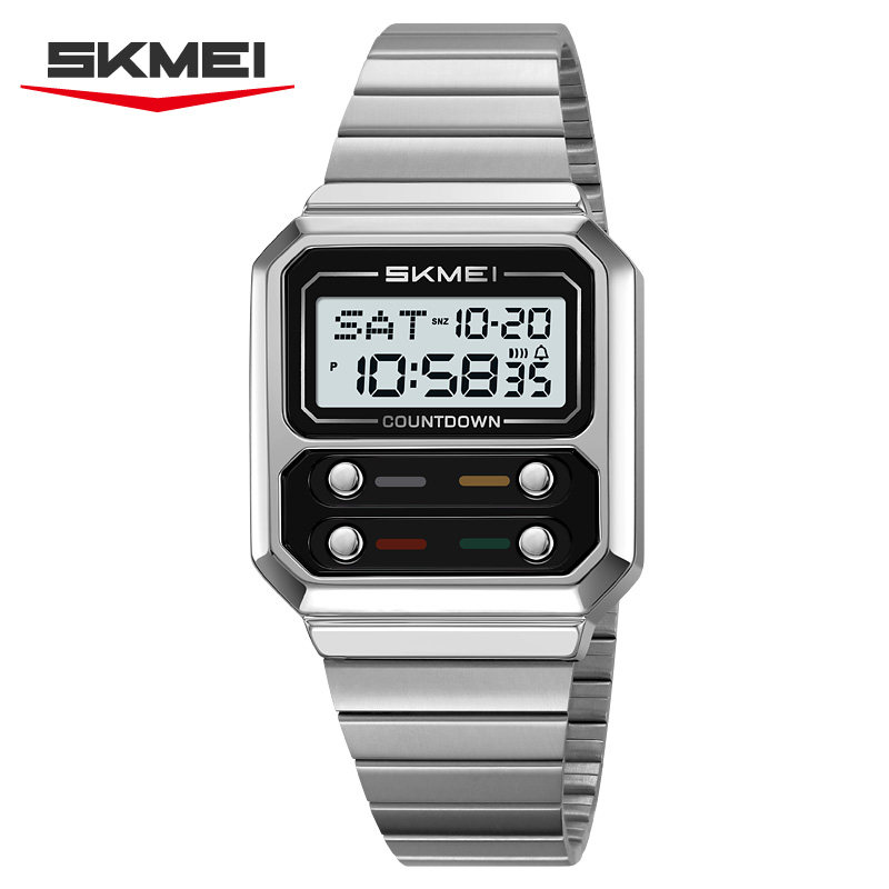 SKMEI 2448 Business Men's Retr - Vintage Alarm Clock ulasan dan harga