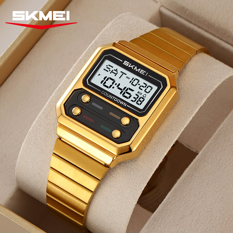 SKMEI 2448 Business Men's Retr - Vintage Alarm Clock ulasan dan harga