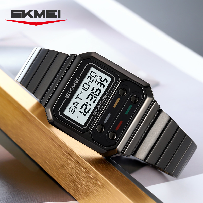 SKMEI 2448 Business Men's Retr - Vintage Alarm Clock ulasan dan harga