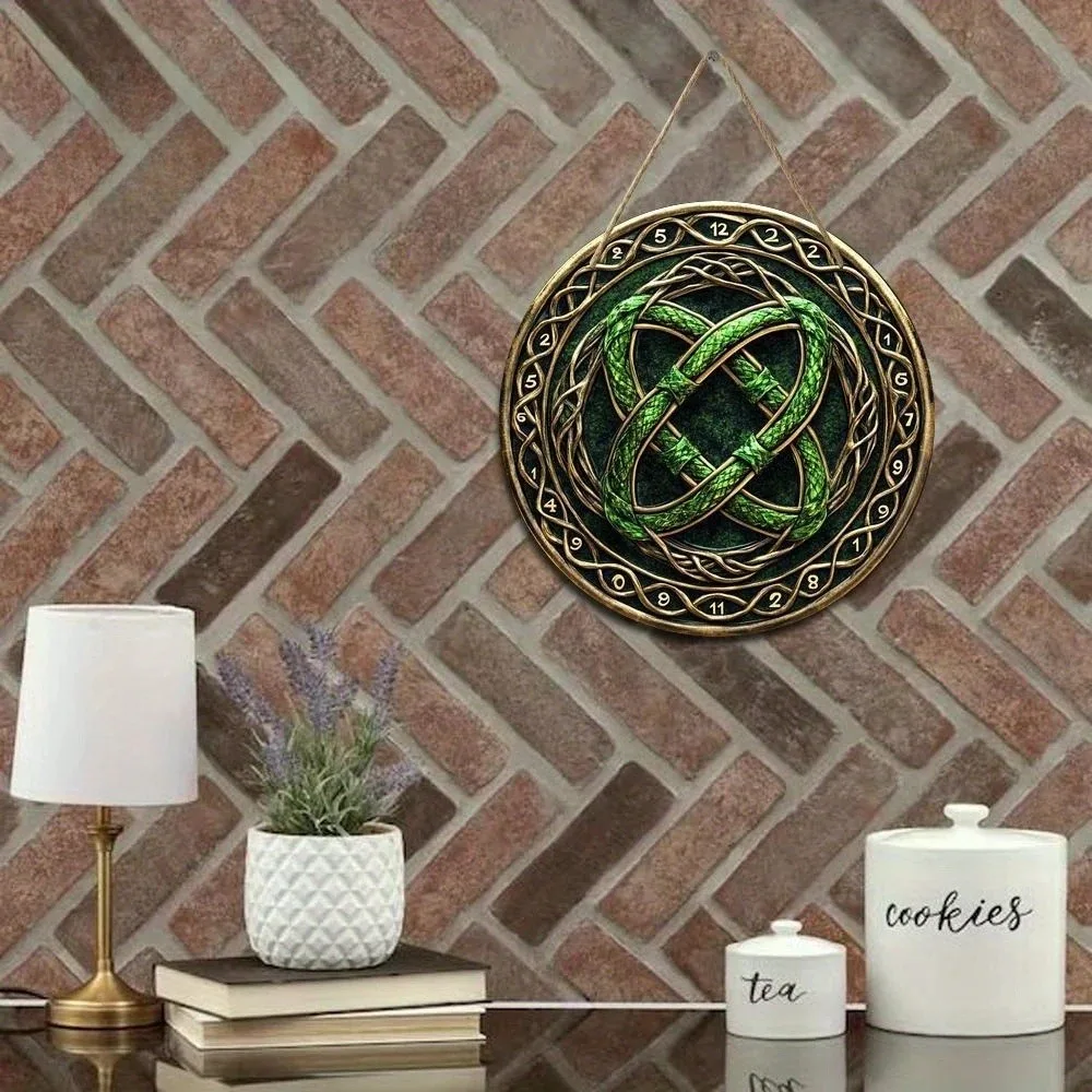 2D Retro Celtic Knot Circular  - Home Decor Logo Design ulasan dan harga