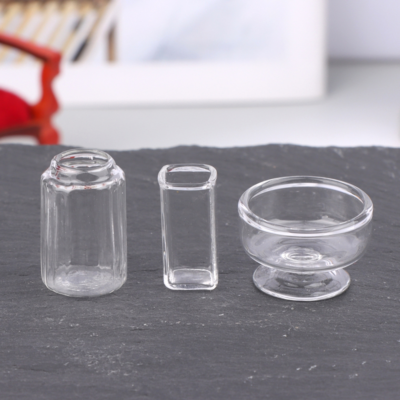 1:12 Dollhouse Miniature Glass - Home Decor Vase ulasan dan harga