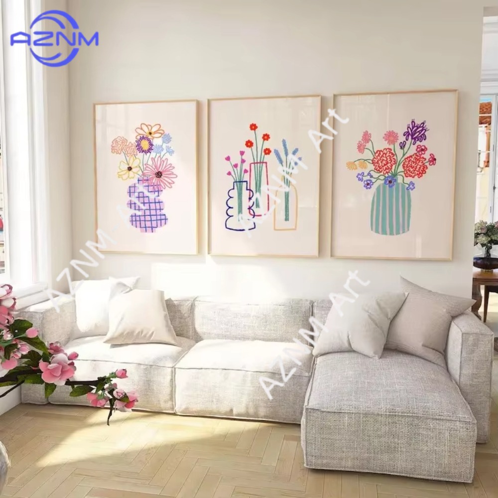 1/3pcs Abstract Flower Vase Pa - Home Decor Vase ulasan dan harga