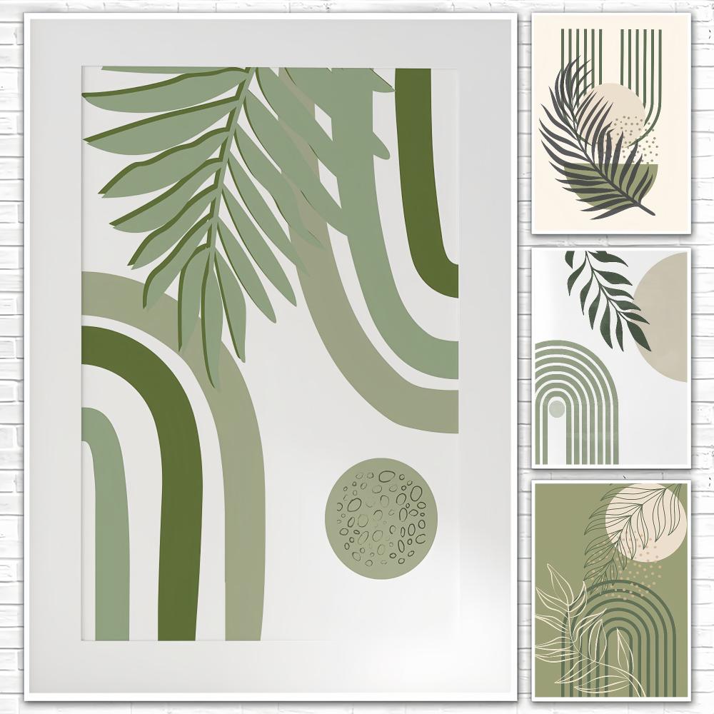 Sage Green HD Wall Art Poster  - Home Decor Japandi Style ulasan dan harga