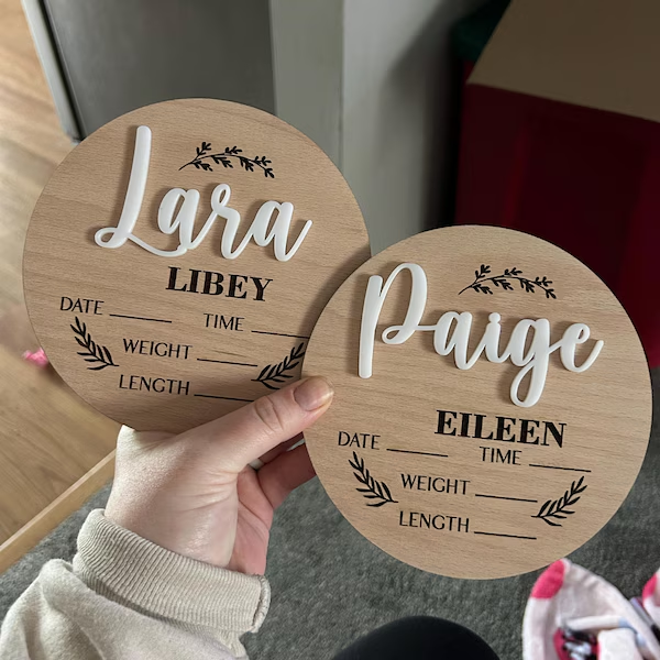 1Pc Custom Baby Announcement S - Home Decor Diy ulasan dan harga