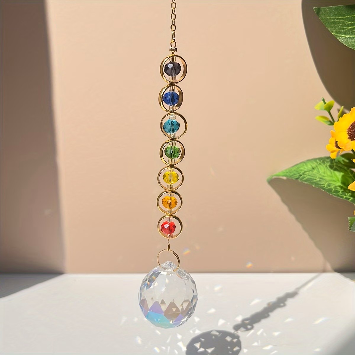 1pc Colorful Crystal Sun Catch - Crystal Sun Catcher ulasan dan harga