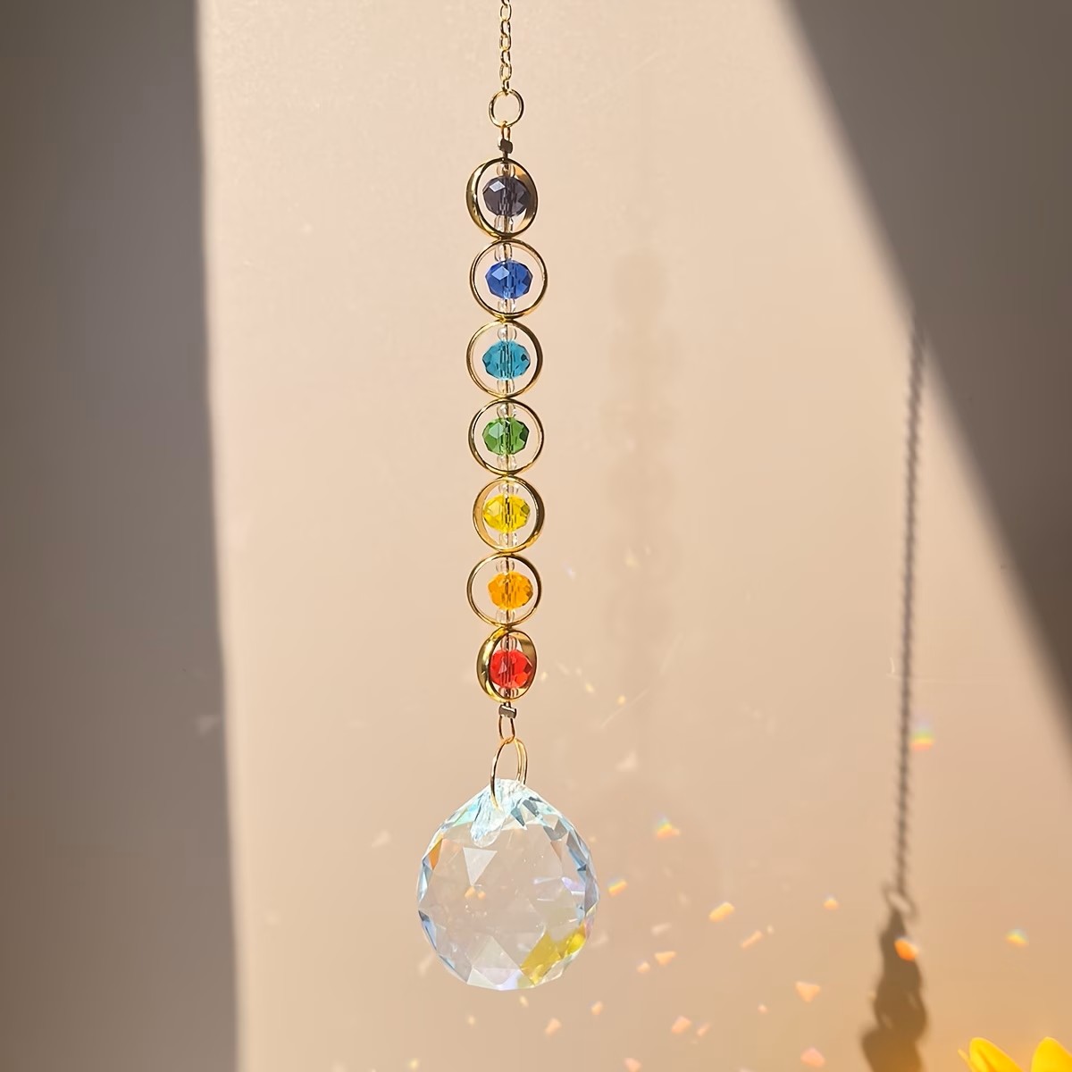 1pc Colorful Crystal Sun Catch - Crystal Sun Catcher ulasan dan harga