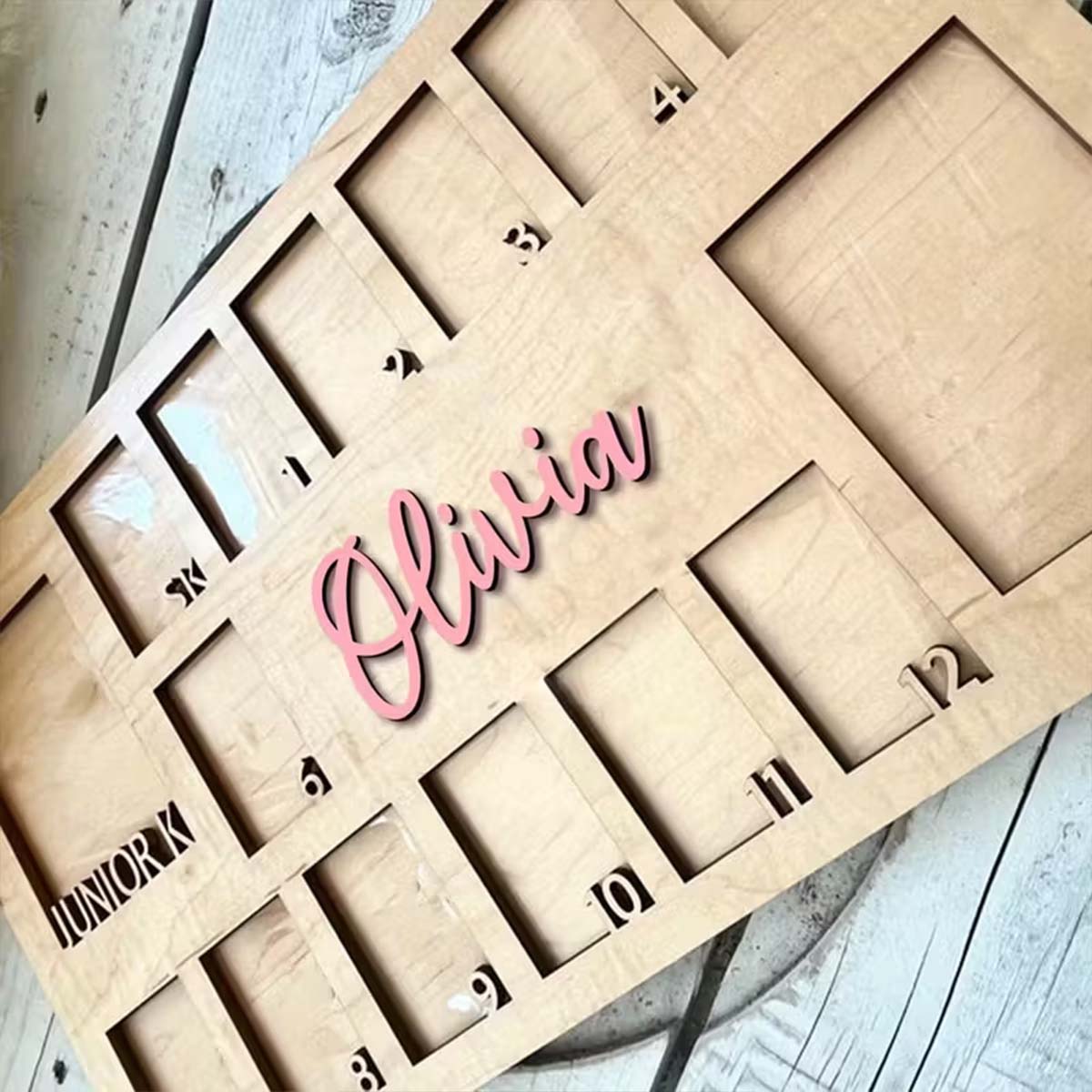 Custom Photo Frame Board Woode - Home Decor Diy ulasan dan harga