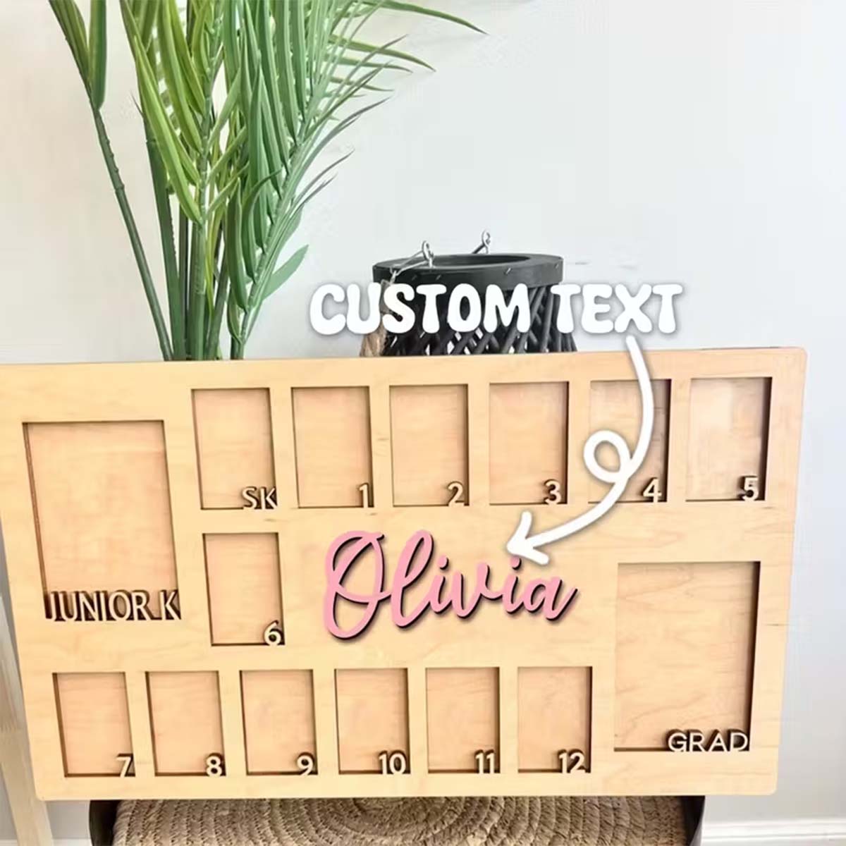 Custom Photo Frame Board Woode - Home Decor Diy ulasan dan harga