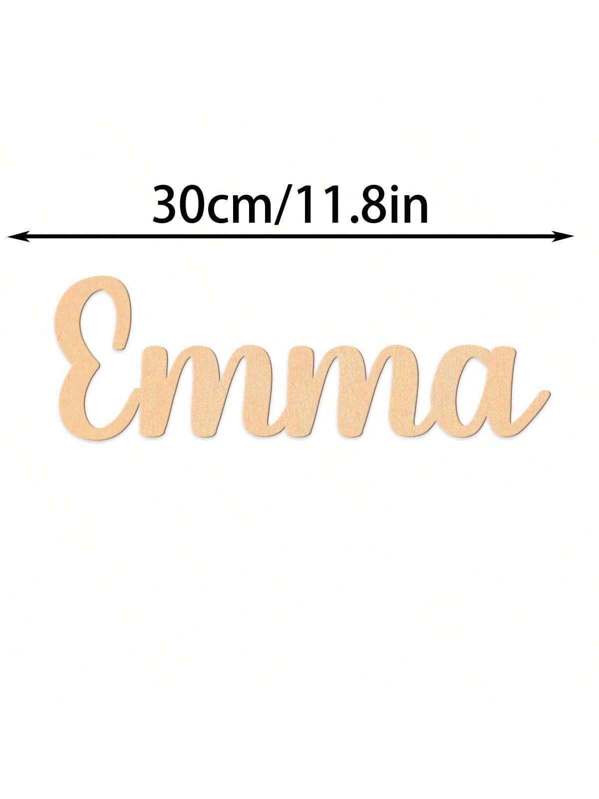 1pc Lovely Emma example Custom - Wooden Letter Sign ulasan dan harga