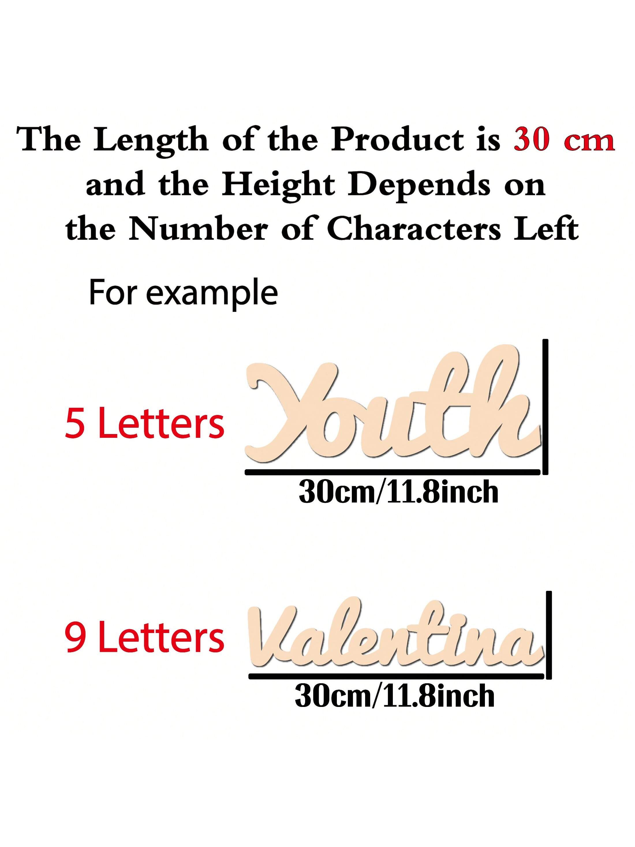 1pc Lovely Emma example Custom - Wooden Letter Sign ulasan dan harga