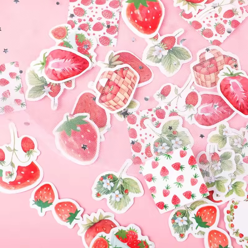45Pcs Fruit Strawberry Box Sti - Home Decor Magazine ulasan dan harga