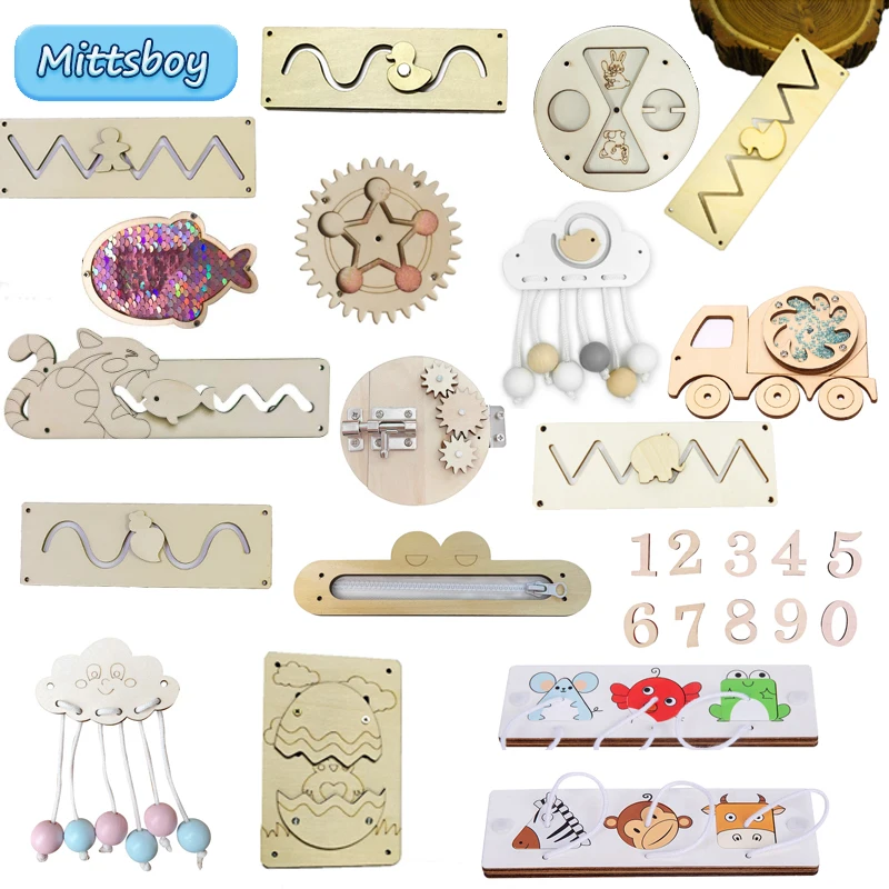 DIY Busy Board Montessori Educ - Wooden Letter Sign ulasan dan harga