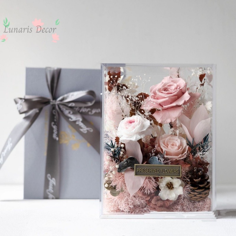 Premium flower box eternal flo - Home Decor Express ulasan dan harga