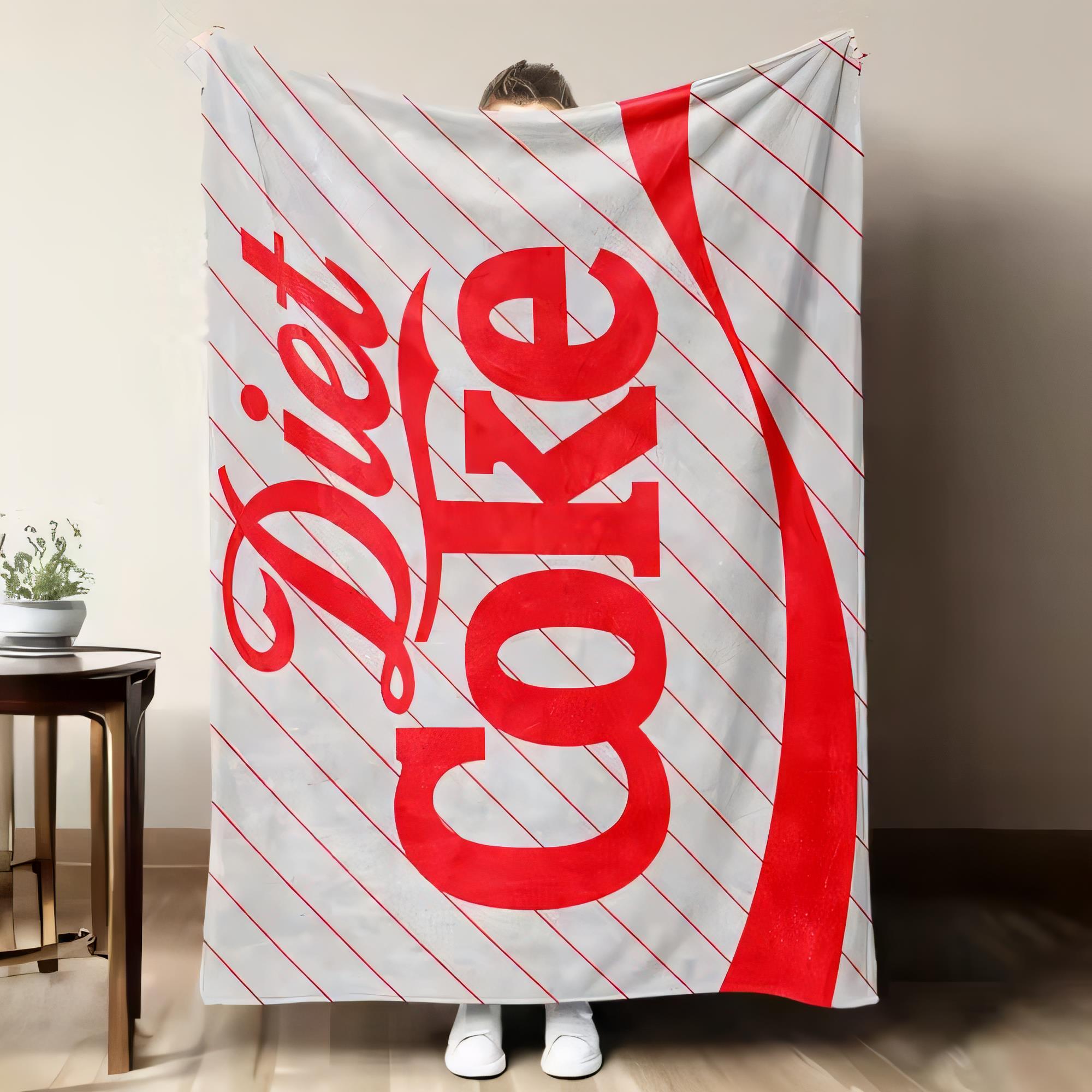 Diet Coke Logo Blanket Soft Co - Home Decor Logo Design ulasan dan harga