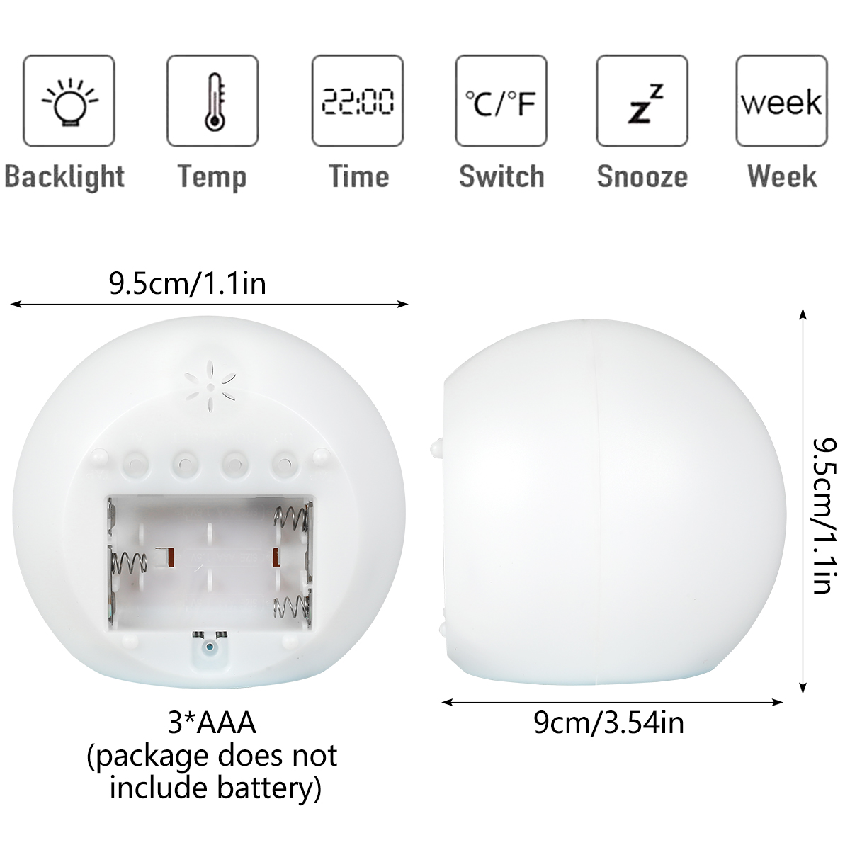 Kids Digital Alarm Clock LED M - Vintage Alarm Clock ulasan dan harga