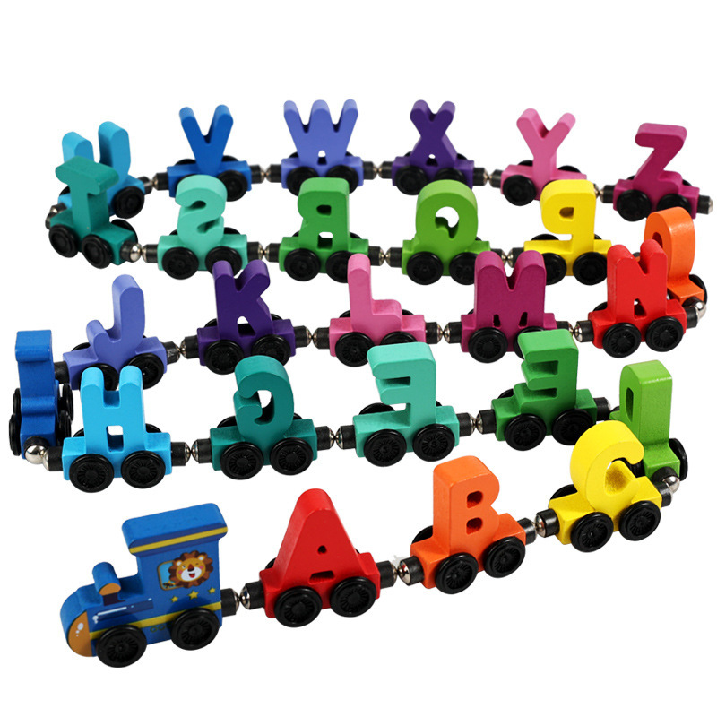 Children'S Wooden Magnetic Col - Wooden Letter Sign ulasan dan harga