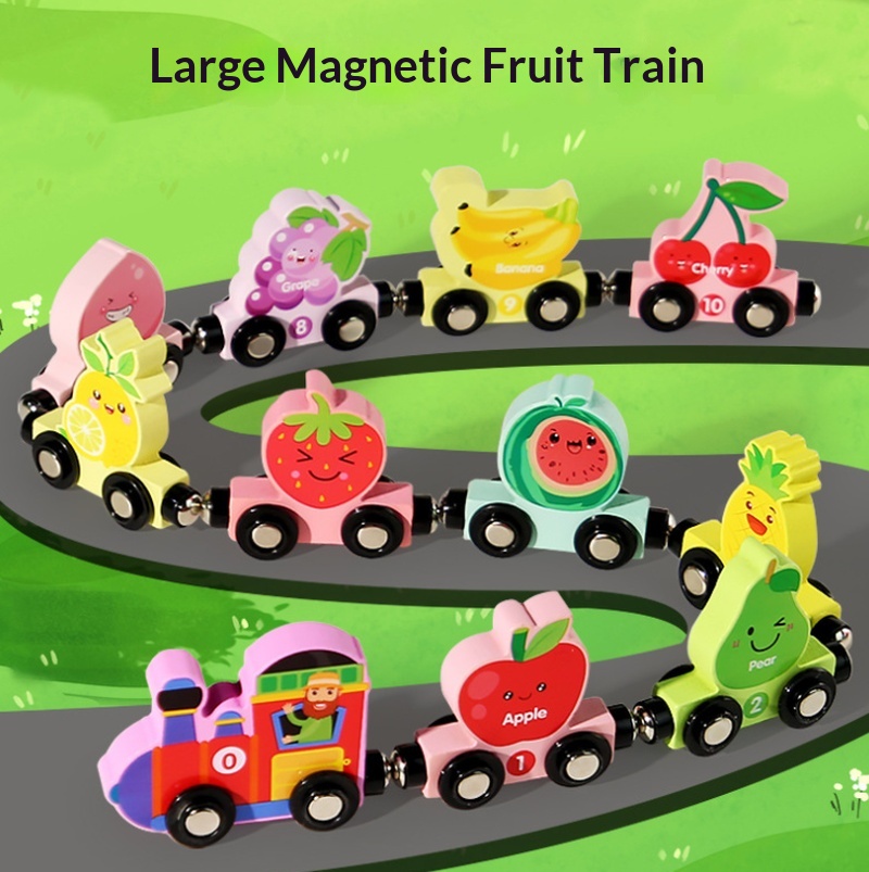 Children'S Wooden Magnetic Col - Wooden Letter Sign ulasan dan harga