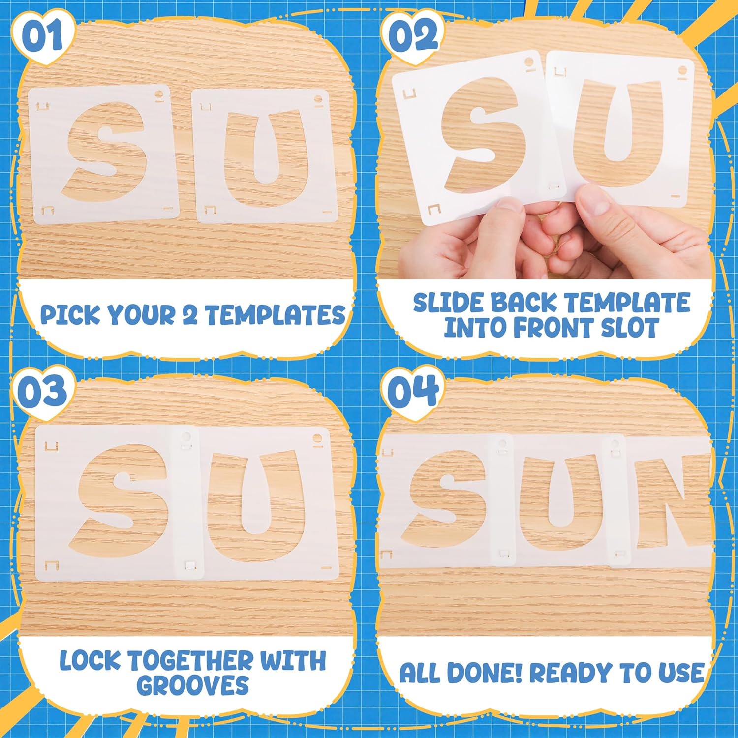 80Pcs Reusable Alphabet Number - Wooden Letter Sign ulasan dan harga