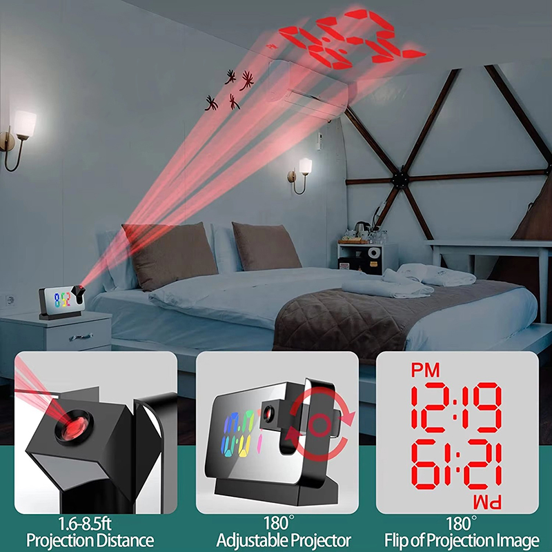 Projection Alarm Clock Desk Cl - Vintage Alarm Clock ulasan dan harga