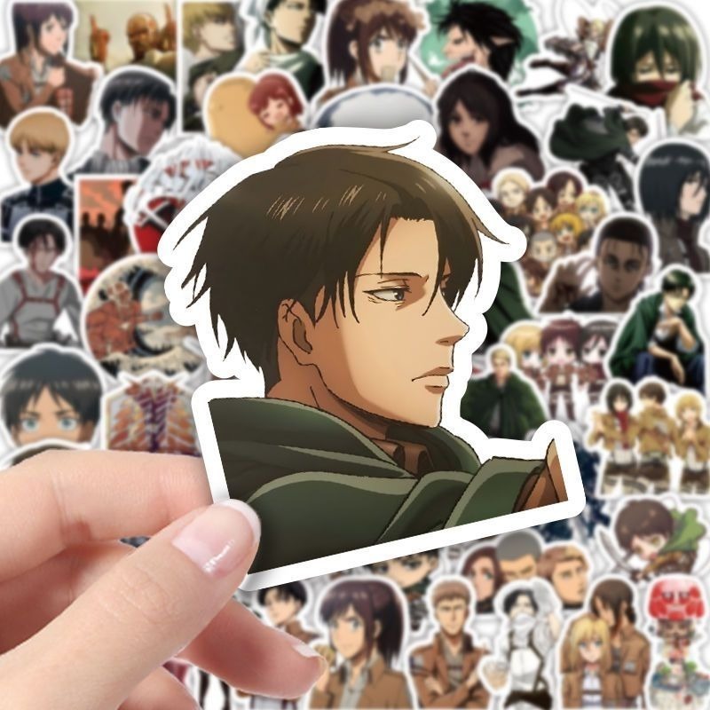 60Pcs Attack on Titan Anime St - Home Decor Tv ulasan dan harga