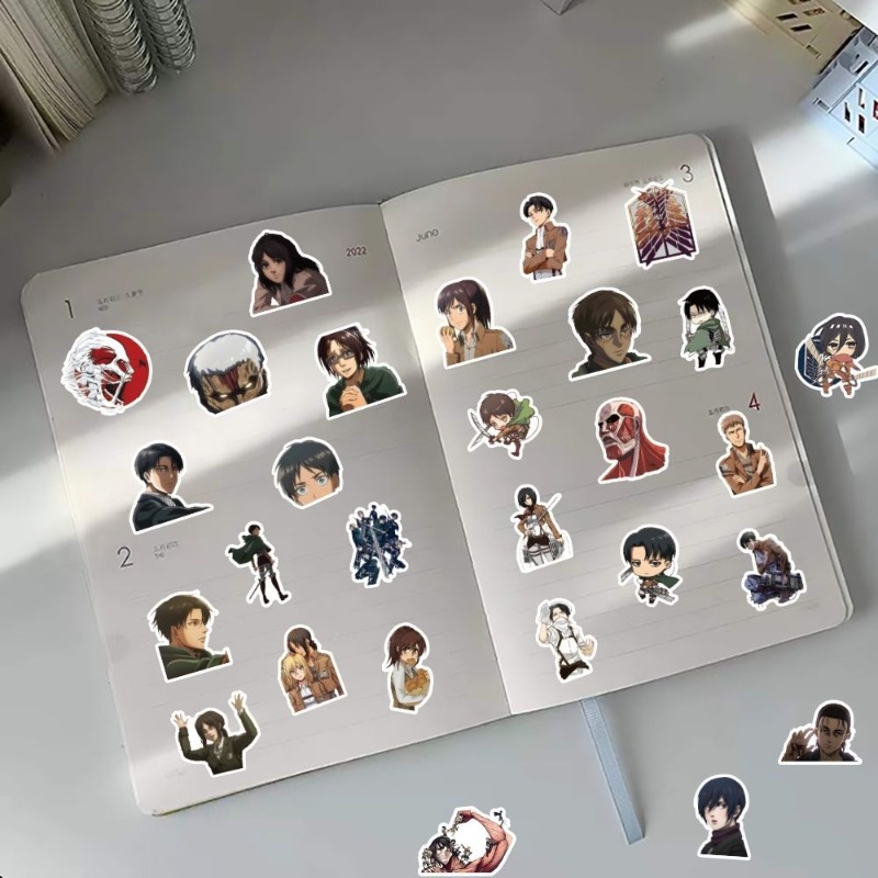 60Pcs Attack on Titan Anime St - Home Decor Tv ulasan dan harga