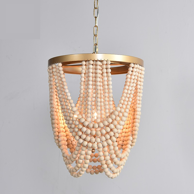 American Wooden Beads Chandeli - Home Decor Netflix ulasan dan harga