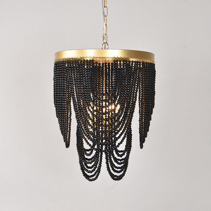 American Wooden Beads Chandeli - Home Decor Netflix ulasan dan harga