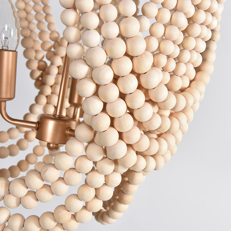 American Wooden Beads Chandeli - Home Decor Netflix ulasan dan harga