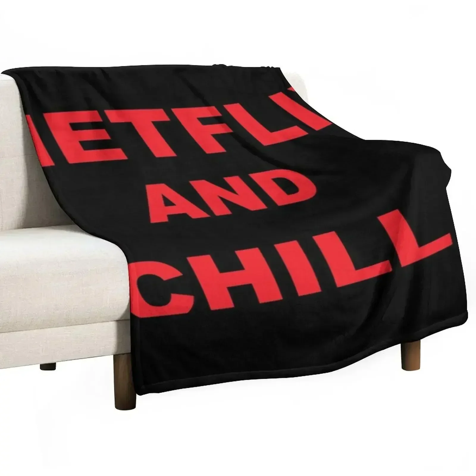 NETFLIX AND CHILL Throw Blanke - Home Decor Netflix ulasan dan harga