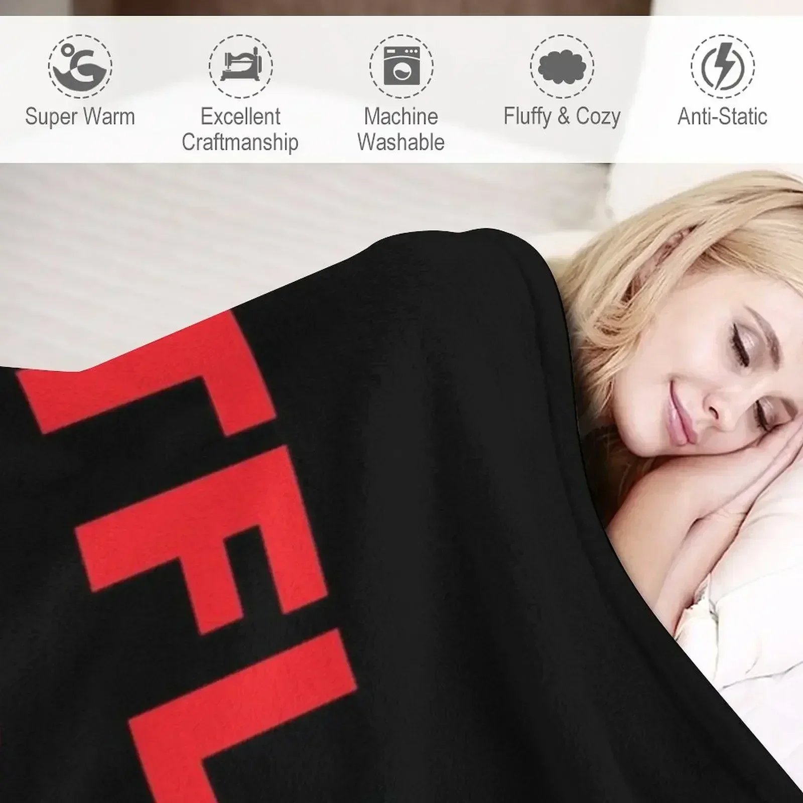 NETFLIX AND CHILL Throw Blanke - Home Decor Netflix ulasan dan harga