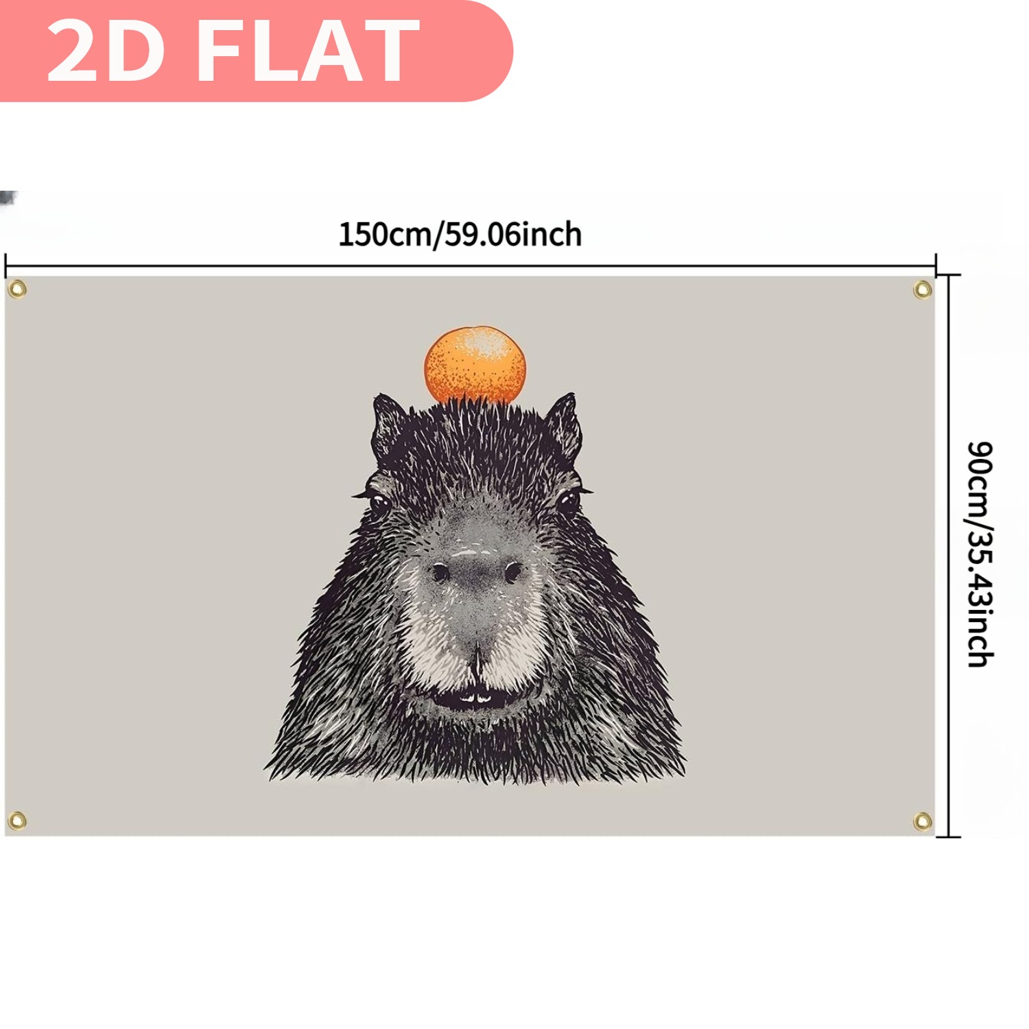1pc Capybara Tapestries, Wall  - Aesthetic Tapestry ulasan dan harga