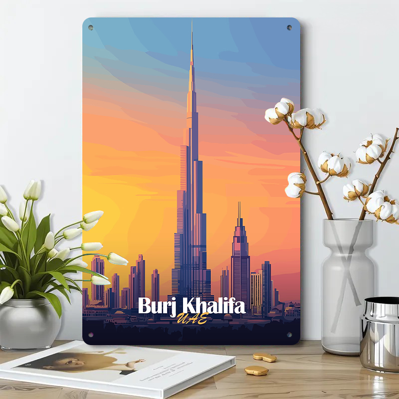 Burj Khalifa Dubai UAE Skyline - Home Decor Uae ulasan dan harga