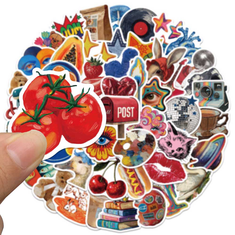 50pcs Vintage Y2K Sticker Fash - Home Decor Magazine ulasan dan harga