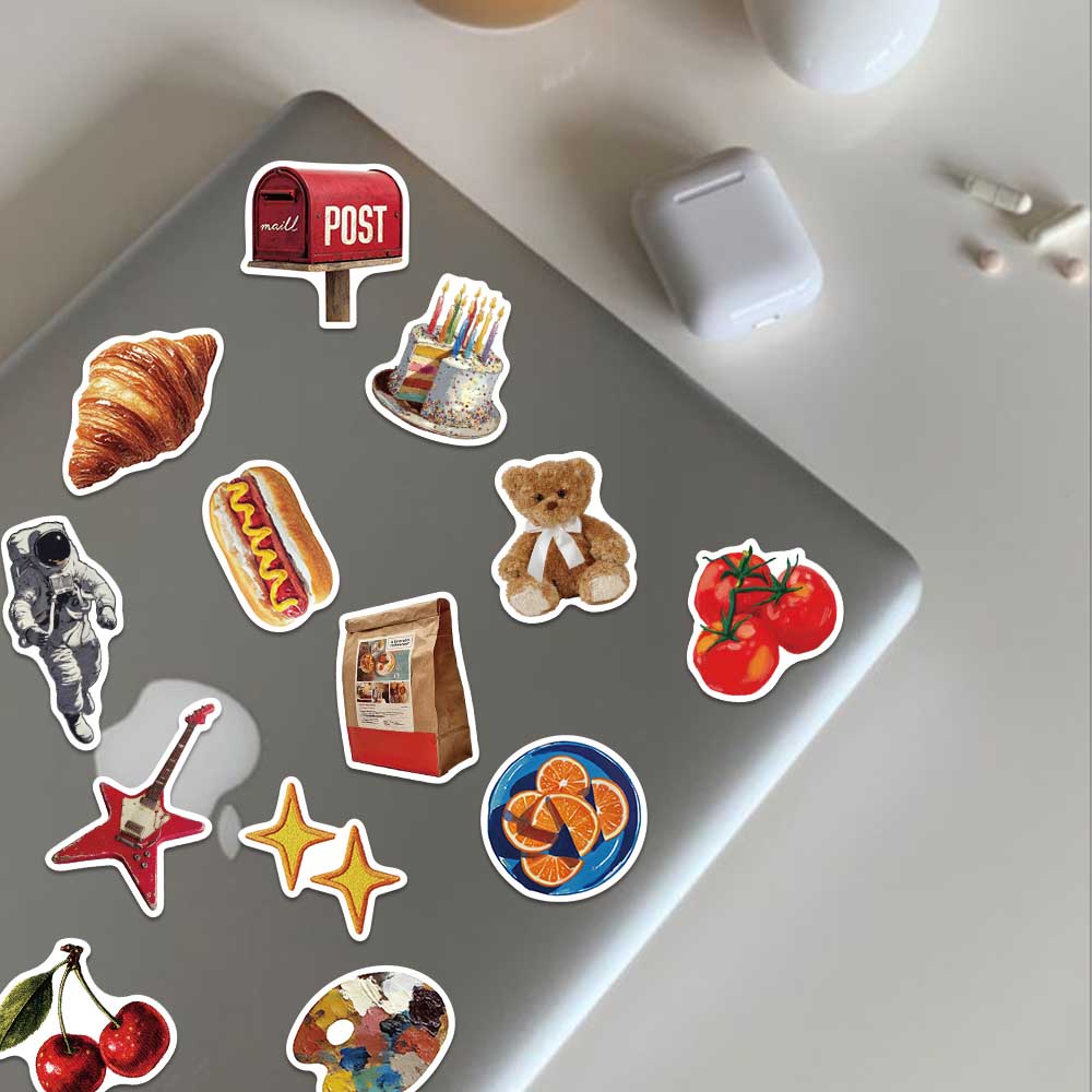 50pcs Vintage Y2K Sticker Fash - Home Decor Magazine ulasan dan harga
