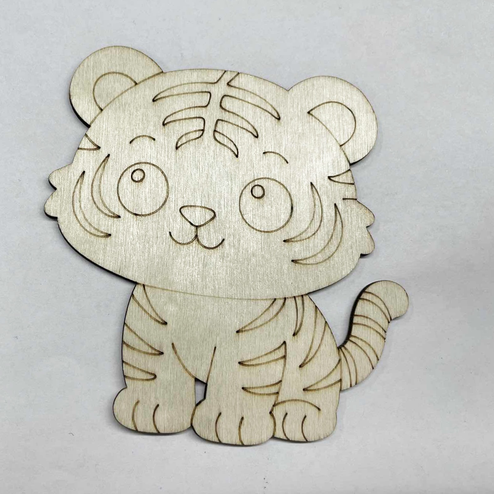 10 Pcs/set Tiger Animal Unfini - Home Decor Diy ulasan dan harga